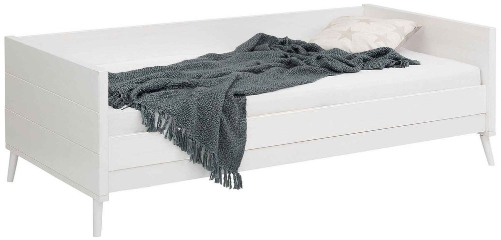 Łóżko drewno sosnowe białe