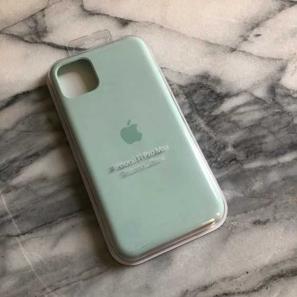 Оригинал! Фирменный чехол iPhone 11 Pro Max Silicone Case Seafoam