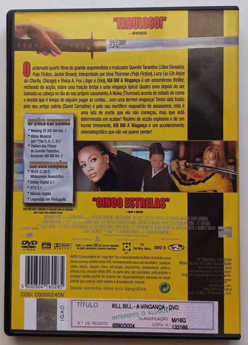 Filme em DVD Kill Bill - Vol. 1