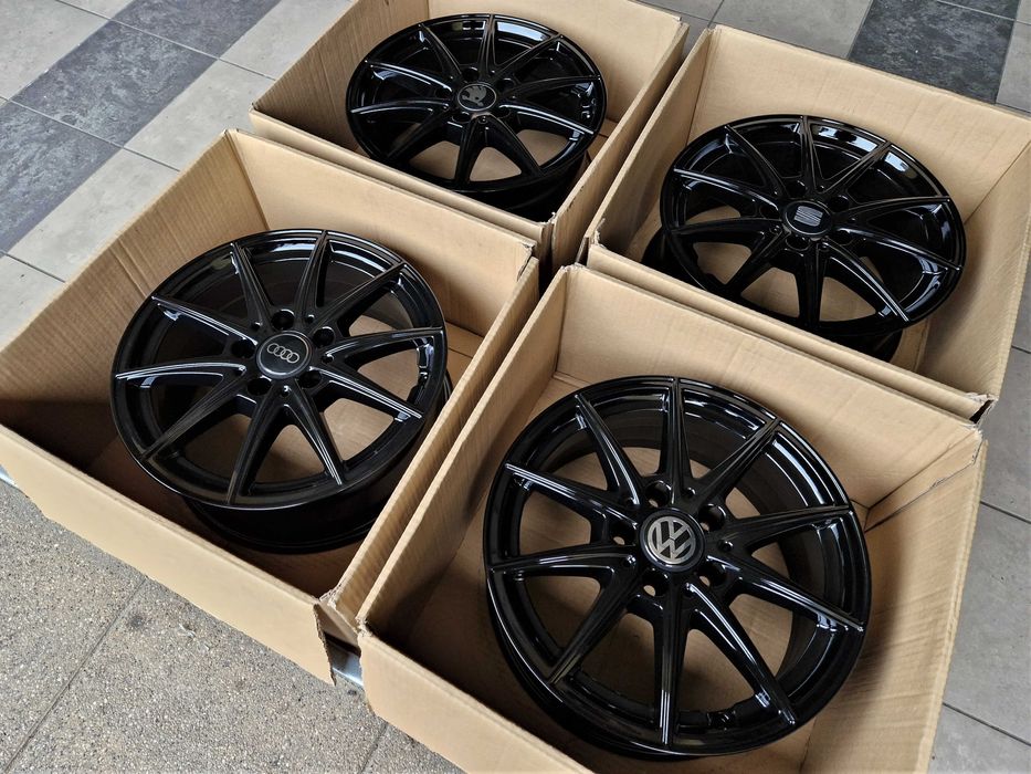 Alufelgi 16 5x112 Czarne VW Audi Seat Skoda Mercedes Oryginalne ! 767#
