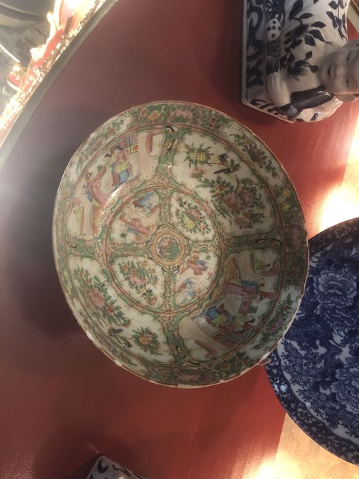 Taca em porcelana mandarim