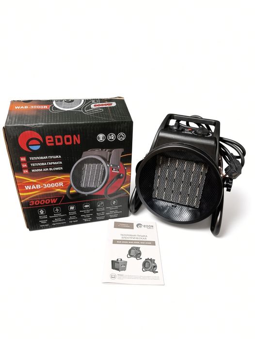 Тепловентилятор 3кВт. Edon WAB-3000R.теплова гармата.