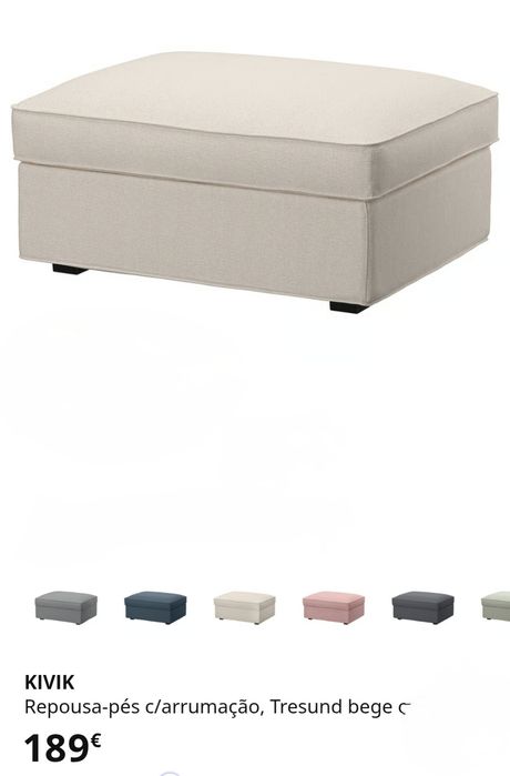 Repousa pés IKEA com arrumação