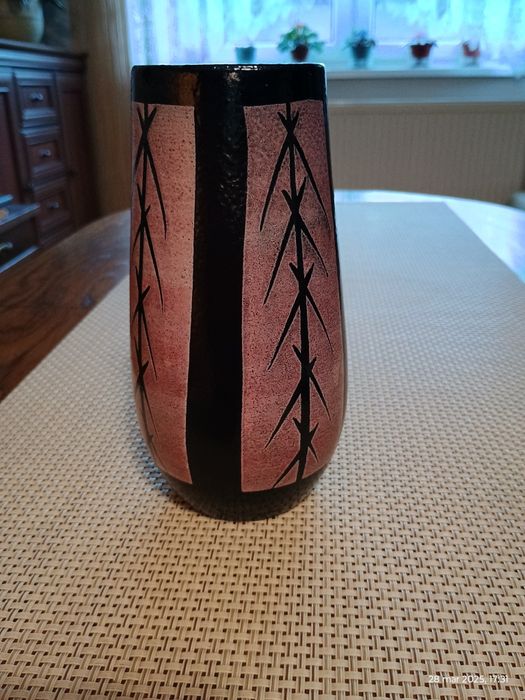Oryginalny wazon ceramiczny /z 50 lat/- Strehla