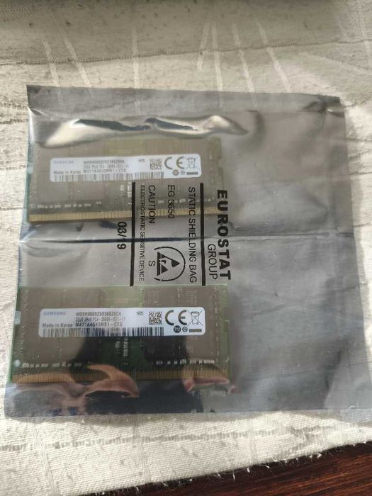 Samsung 64 GB (2 x32GB) DDR4 2666MHz PC4-2666V SODIMM M471A4G43MB1-CTD