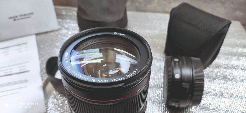 Canon EF 24-105mm IS ll USM + Anel adaptador