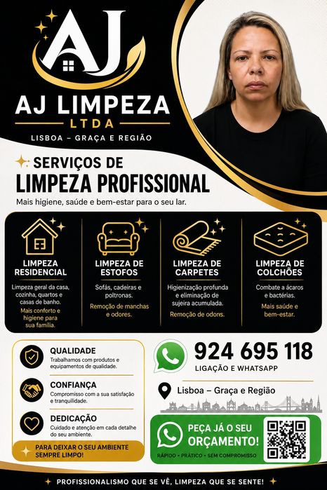 AJ Limpezas - Limpeza Residencial,comercial e Higienização de Estofados