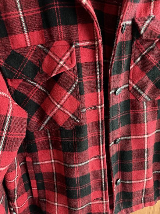 Косуха нова,рубашка трендова тепла в клітинку