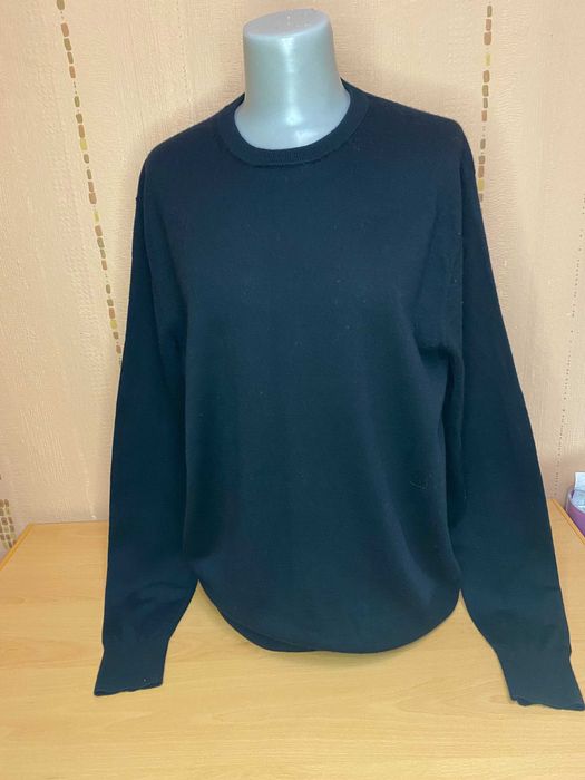 Джемпер uniqlo 100% мериносової вовни чорний м