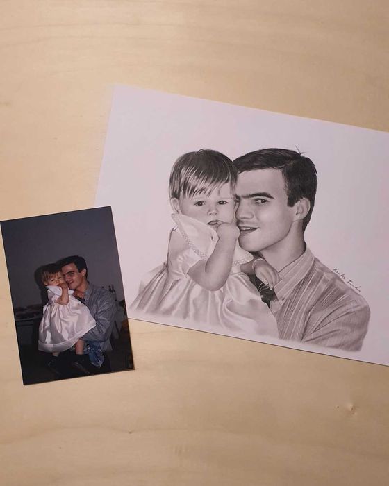 Retratos Personalizados a Lápis