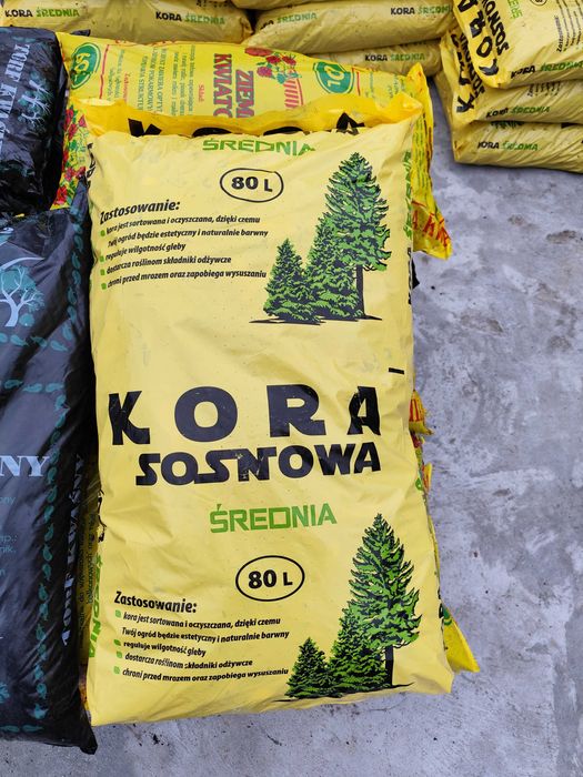 Kora sosnowa – frakcja średnia 0–80 mm | sprzedaż hurtowa