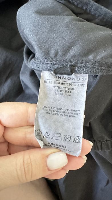 Бомбер чоловічій чорний із бавовни RICHMOND Denim 50р