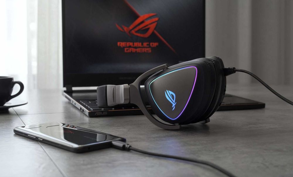 Słuchawki gamingowe ASUS ROG Delta, NOWE, oryginalnie zapakowane!
