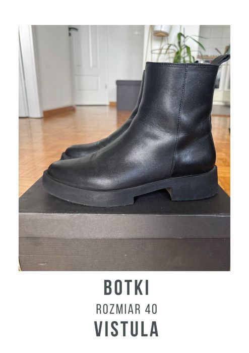 Skórzane Botki Vistula