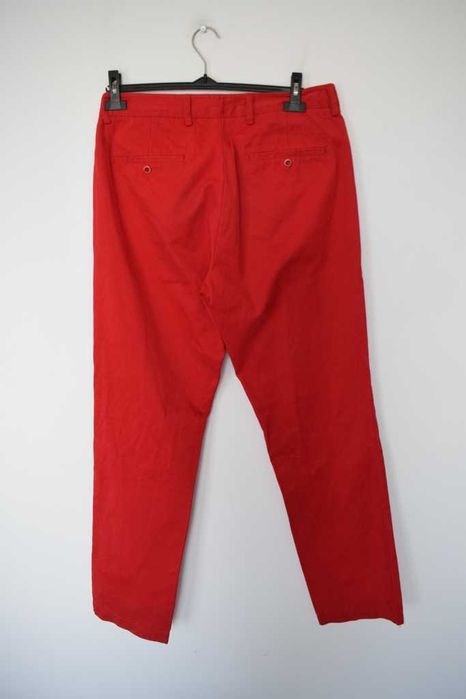 Gant czerwone spodnie chinosy w33 l34 m szerokie nogawki