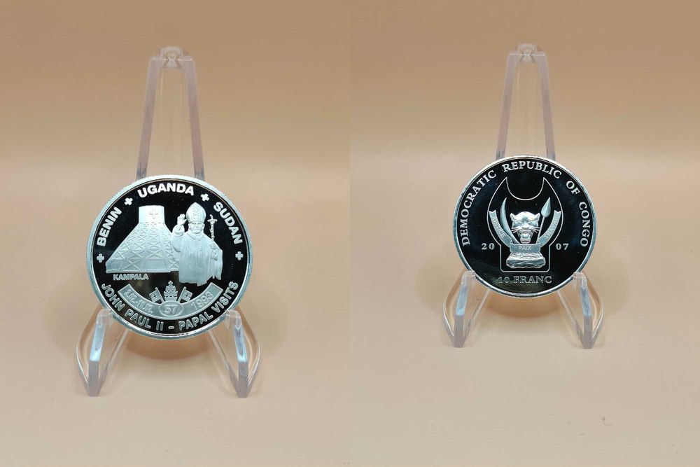 Monety Jan Paweł II - pielgrzymki