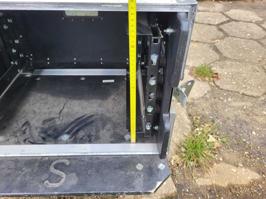 RACK 6U Shockmount  2x szyna (40cm / 50 do klapy) koła // FAKTURA 23%
