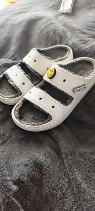 Crocs baya cozzzy w8 m6 крокси білі