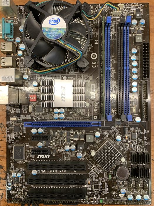 Материнська плата MSI MS-7519 rev 1.4 DDR2 + Intel Core E7500 2.93GHz