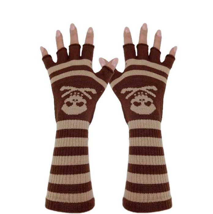 1xRękawiczki młodzieżowe długie