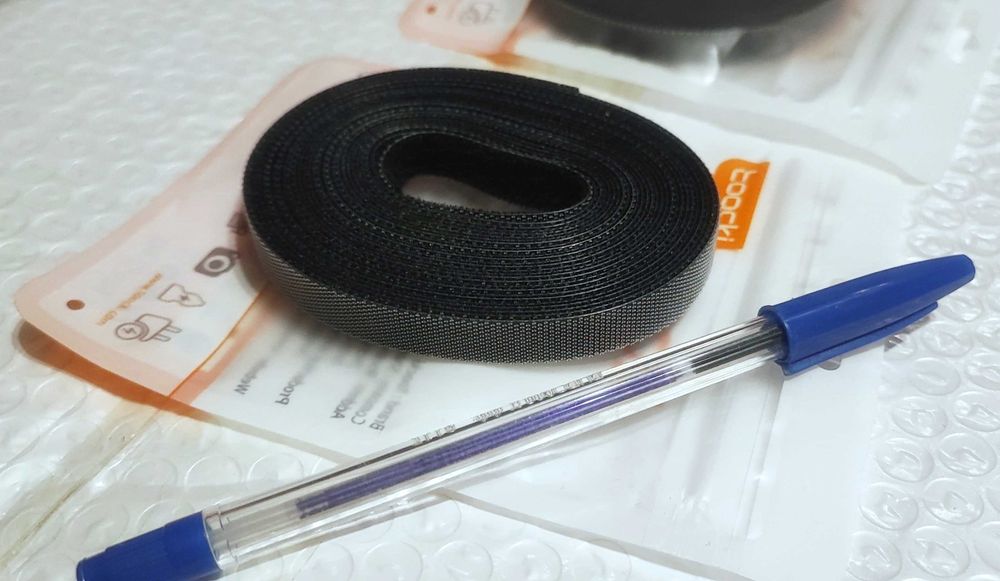 Нейлоновая липуча розрізна стрічкаToochki 5m, Органайзер для кабелів