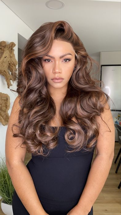 Lace Front castanho chocolate