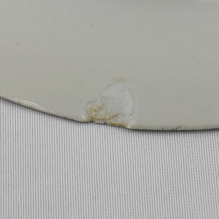 Conjunto de 3 pratos porcelana Europeia RFB, séc. XIX