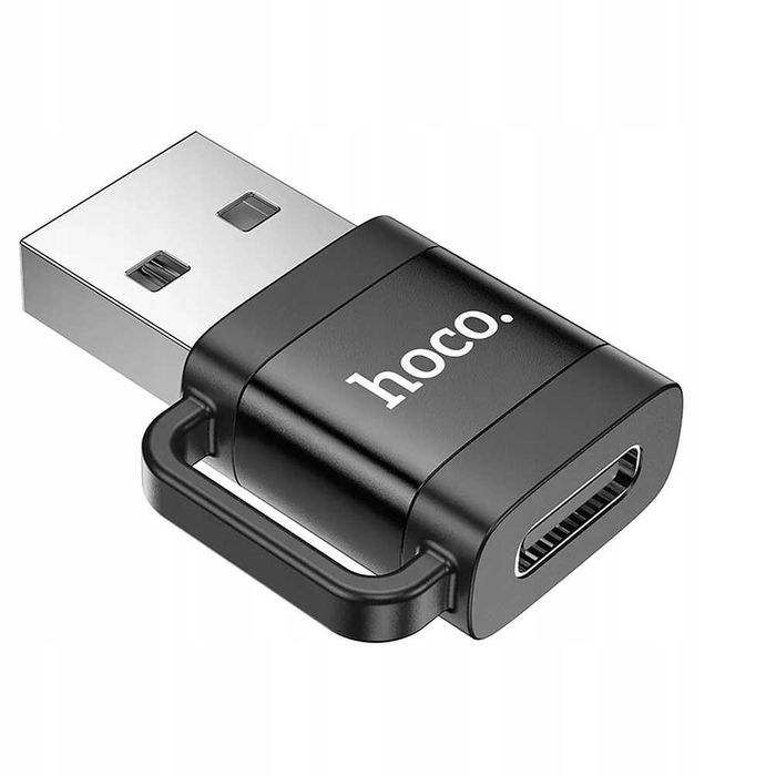 HOCO adapter przejściówka OTG USB (męski)- USB Typ C (żeński) 3A UA31D