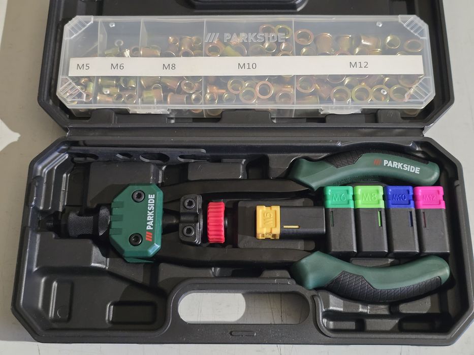 Alicate de cravar roscas parkside