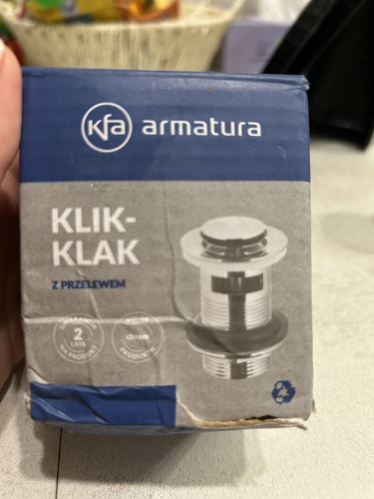 Зливний клапан для умивальника klik klak