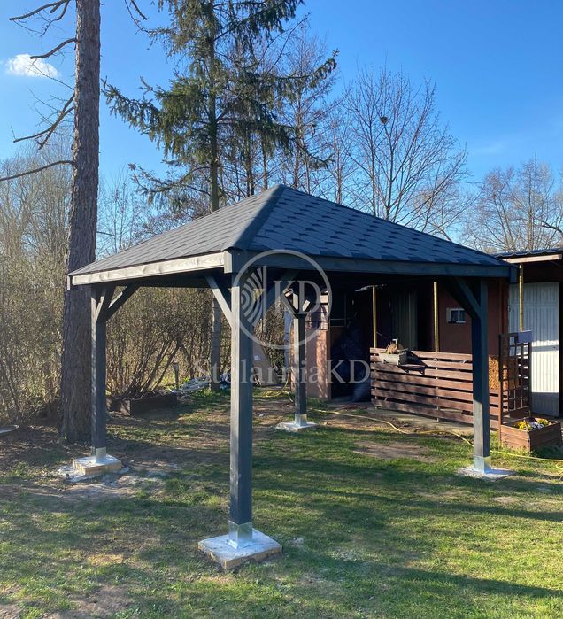 Altana ogrodowa drewniana 3x3 altany solidna wiata inne wymiary ROD