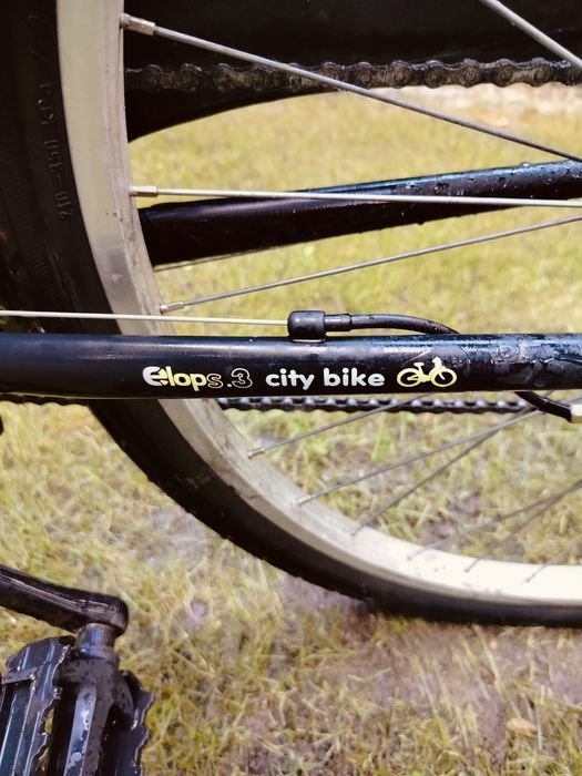 B’TWIN Elops 3 City Bike – 28”, SRAM 5 biegów, koszyk, bagażnik
