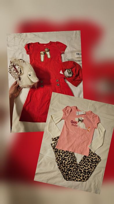 Наряд спідниця футболка брюки лонгслів реглан сумочка бірет Gymboree