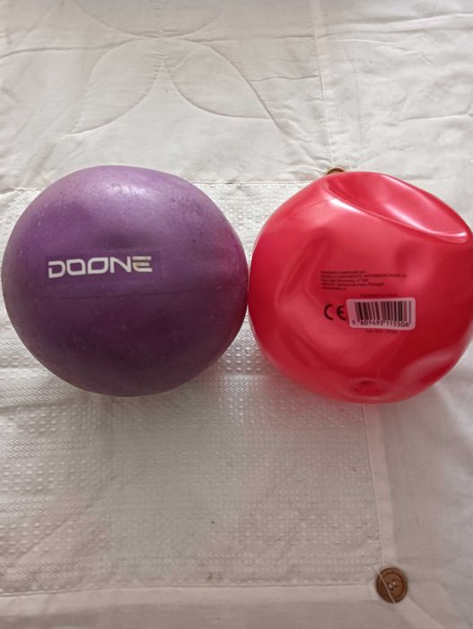 2 Bolas de fitness para pilates 18cm