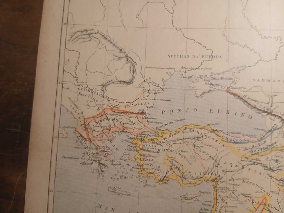 Mapa Império de Alexandre o Grande (Final do Século XIX, Inícios do Século XX)