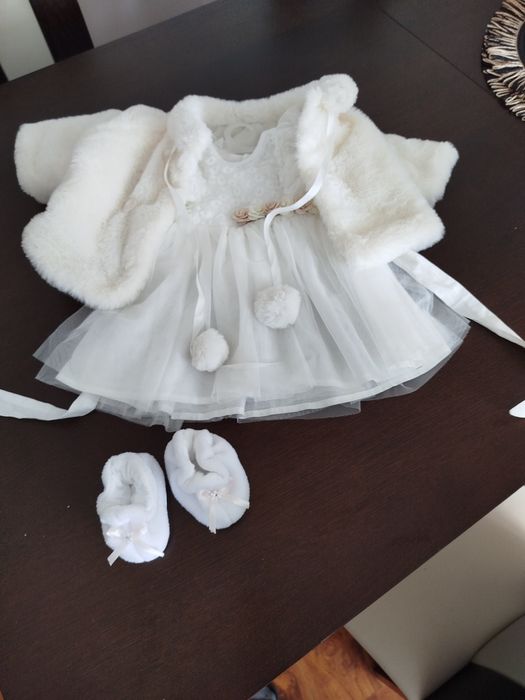 Ubranko na chrzest dla dziewczynki