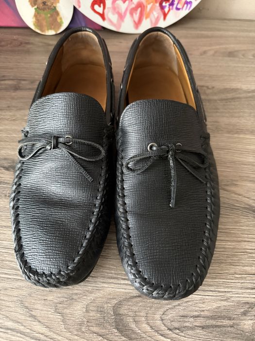 Мужские  кожаные мокасины Massimo Dutti