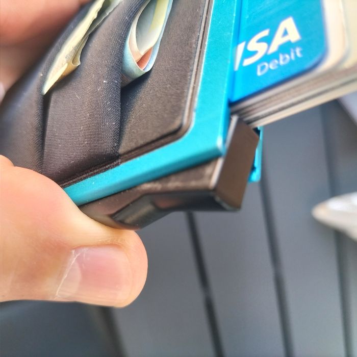 Porta cartões em liga de alumínio
