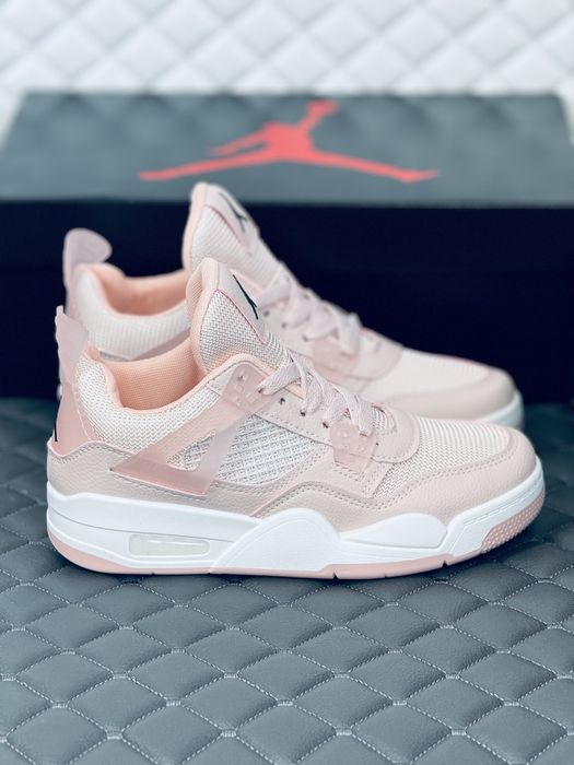 Nike Air Retro Jordan 4 pink кроссовки женские розовые Найк Джордан 4