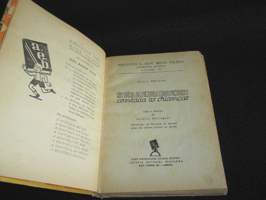 Livro História da Pintura e dos Pintores Contada às Crianças