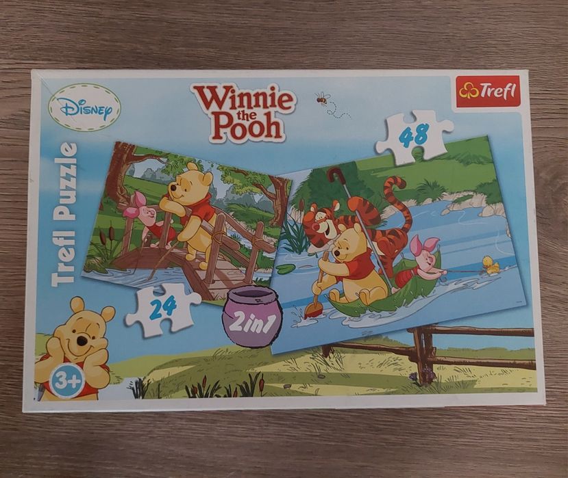Puzzle Kubuś Puchatek 2w1