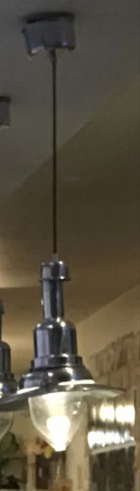 3 Candeeiros de teto em aluminio