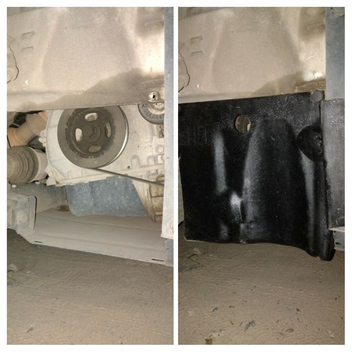 Додж Джорни (Dodge Journey) защита ремня и роликов (правая)