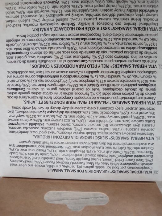 Vita herbal ( Vitapol) smacker, Sierść i skóra, 2 szt