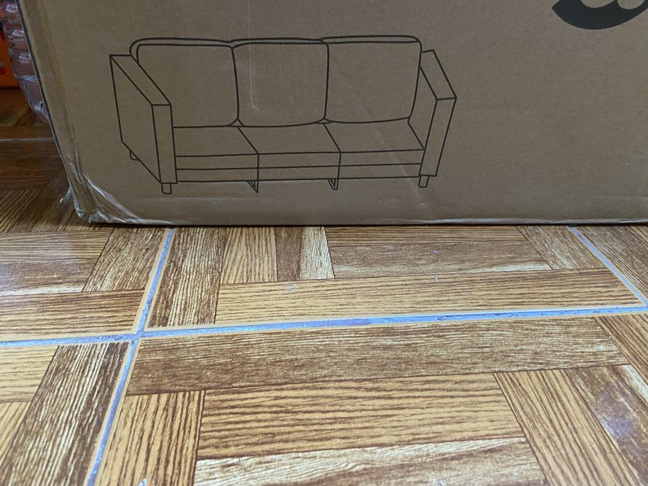 Sofa preto 3 lugsres