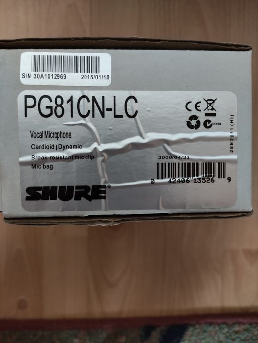 Mikrofon Shure PG81