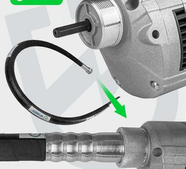 Вибратор Для Бетона Урал Минск Шланг 1,5м 2 М Виброуплотнитель Новий