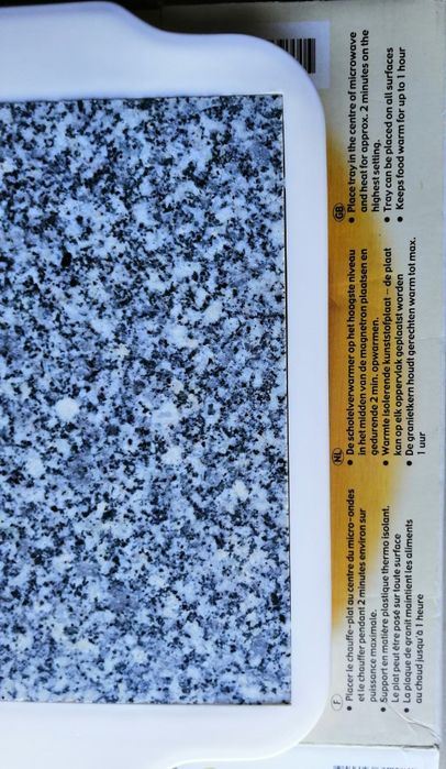 Para micro-ondas,prato térmico;placa granito.Nunca usado.Ler anuncio