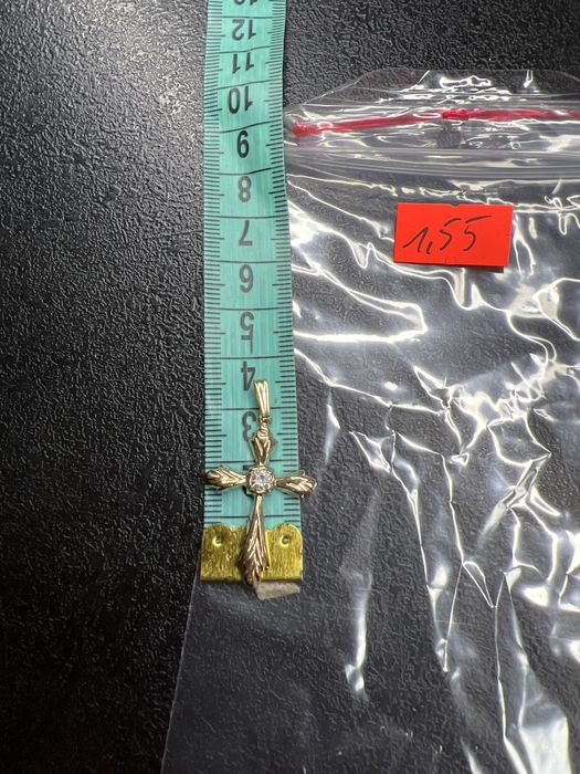 Złoty krzyżyk próba 585