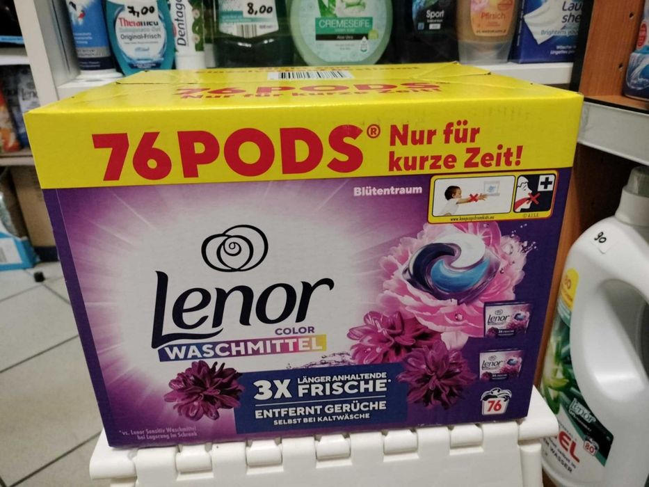 Niemieckie kapsułki do prania Lenor 76 prań